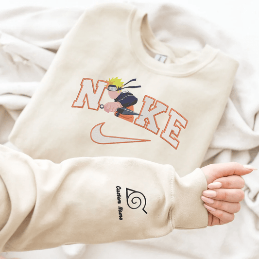 Embroidered Naruto Custom Hoodie T-Shirt Sweatshirt