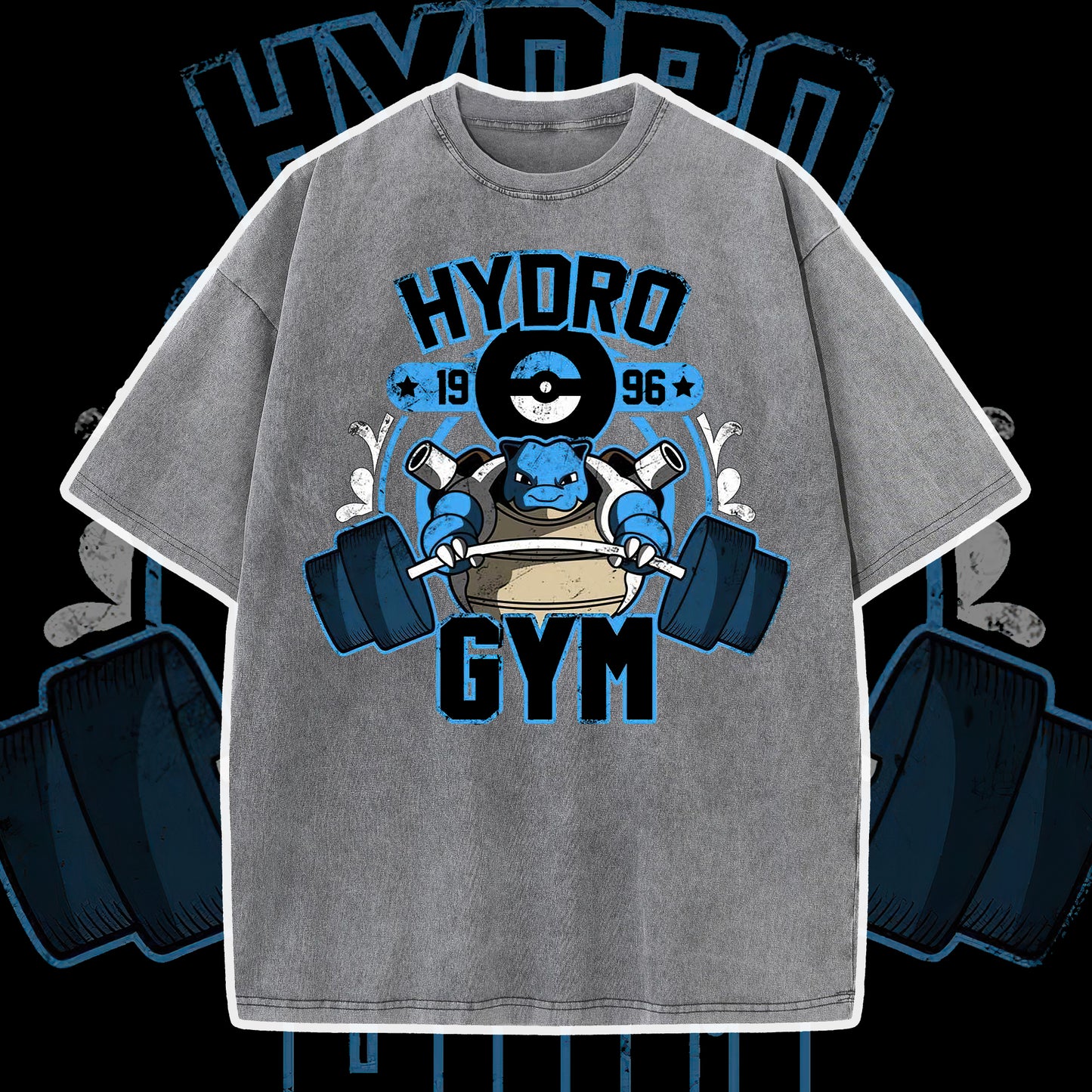 PKM Hydro Gym Printed Bootleg Rap Tee