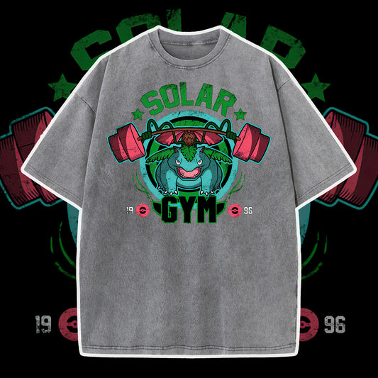 PKM Solar Gym Printed Bootleg Rap Tee