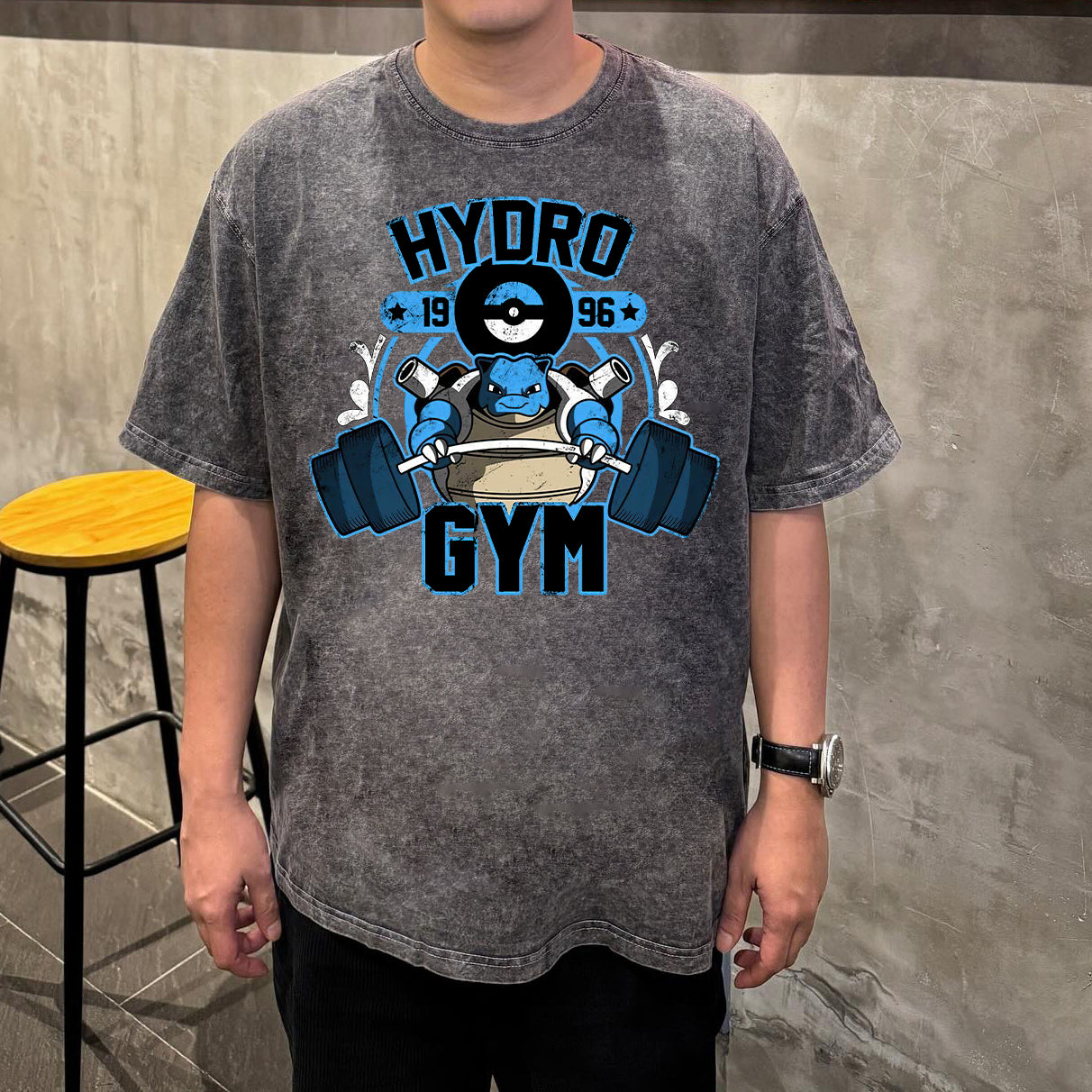 PKM Hydro Gym Printed Bootleg Rap Tee