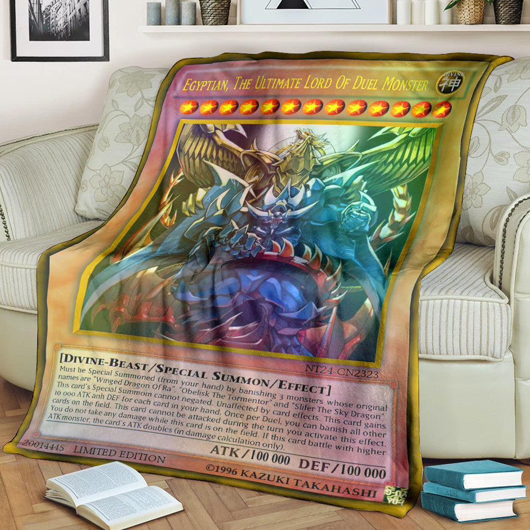 Anime YGO Egyptian The Ultimate Lord Of Duel Monster Custom Soft Blanket