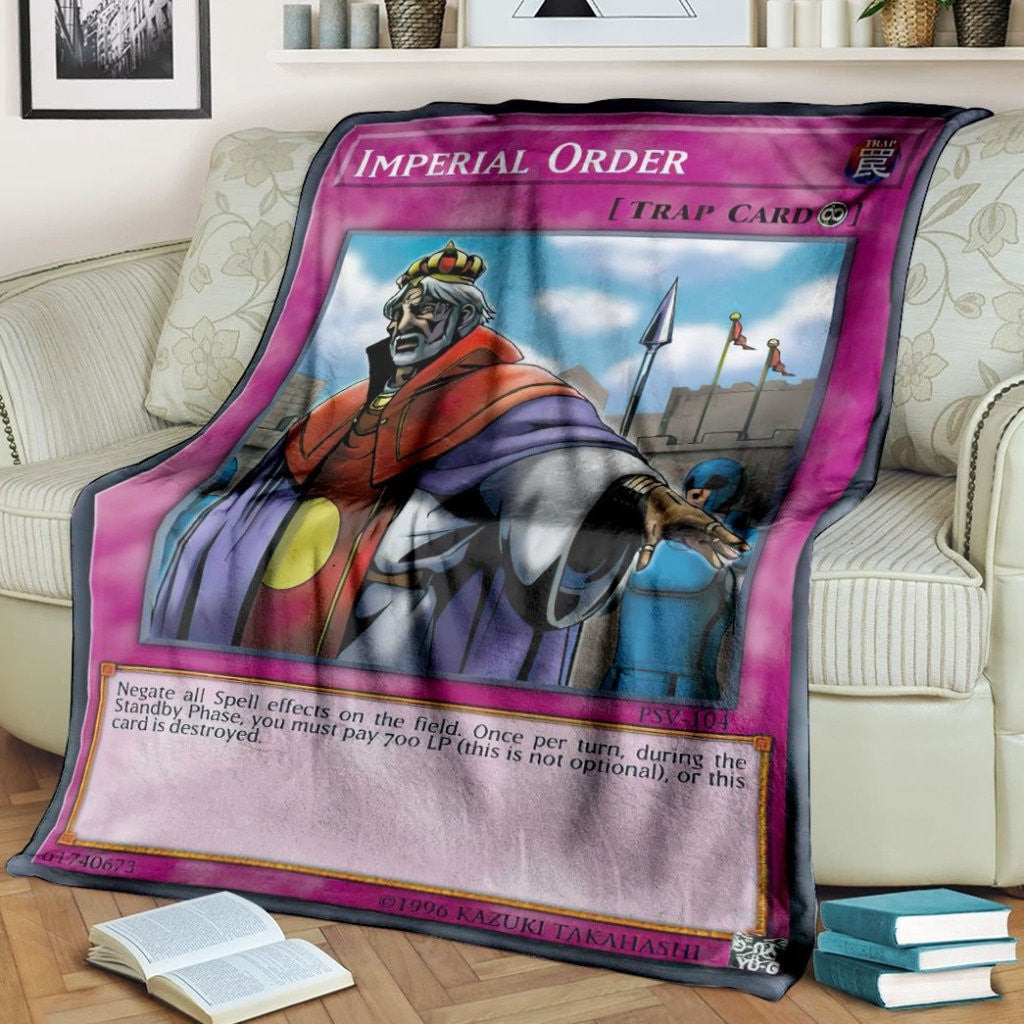 Anime YGO Imperial Order Custom Soft Blanket