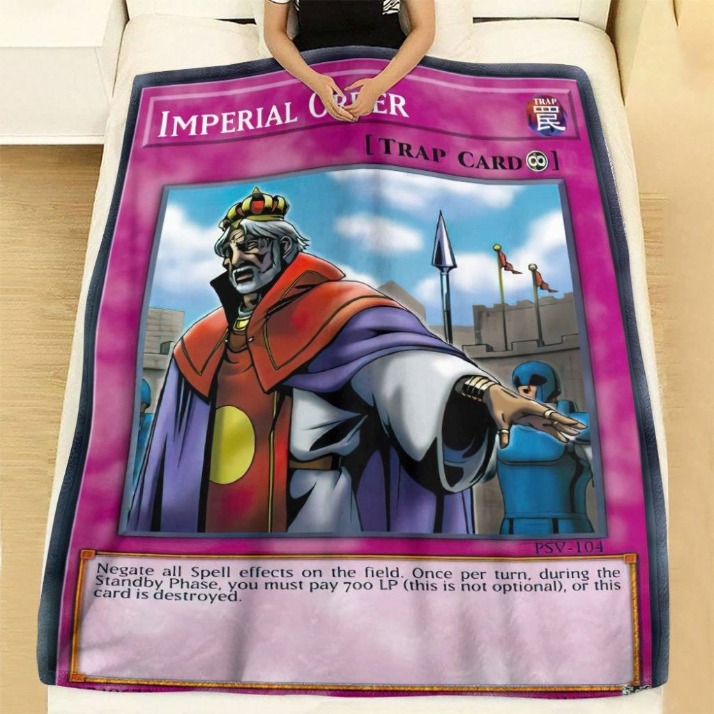 Anime YGO Imperial Order Custom Soft Blanket