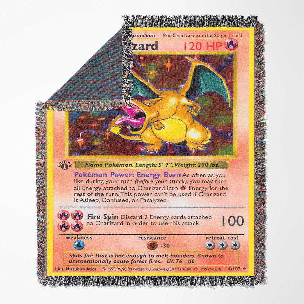 Charizard Custom Woven Blanket