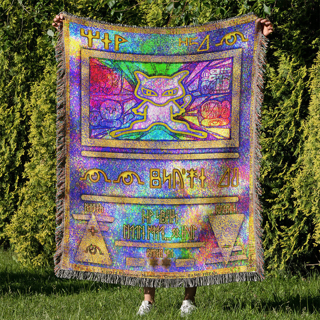 Ancient Mewtwo Custom Woven Blanket