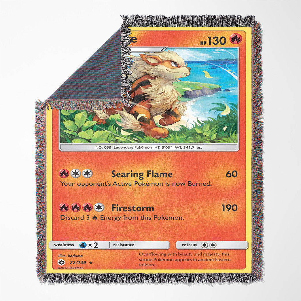 Arcanine Custom Woven Blanket