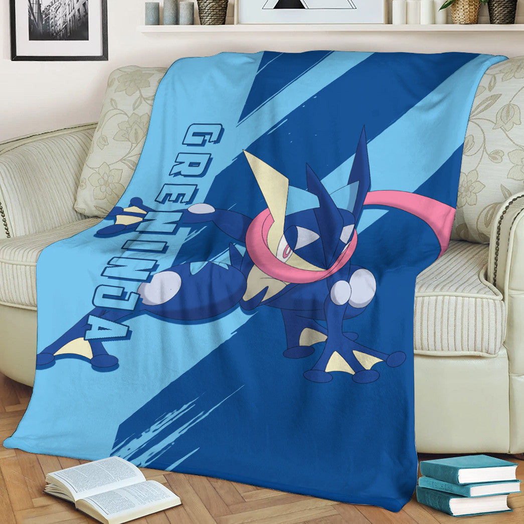 Anime Pkm Greninja Custom Soft Blanket / S/(43X55) XO10032213