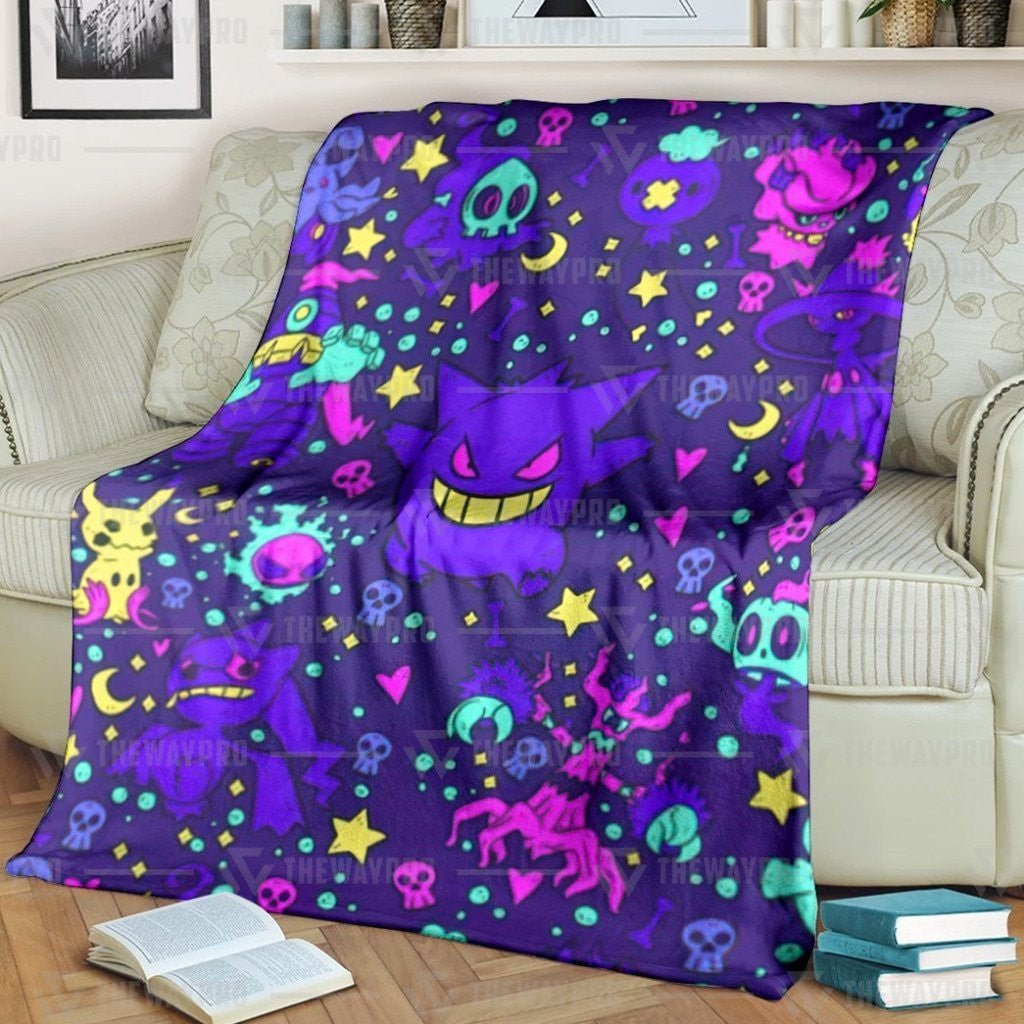 Anime Pkm Ghost Soft Blanket / S/(43X55)