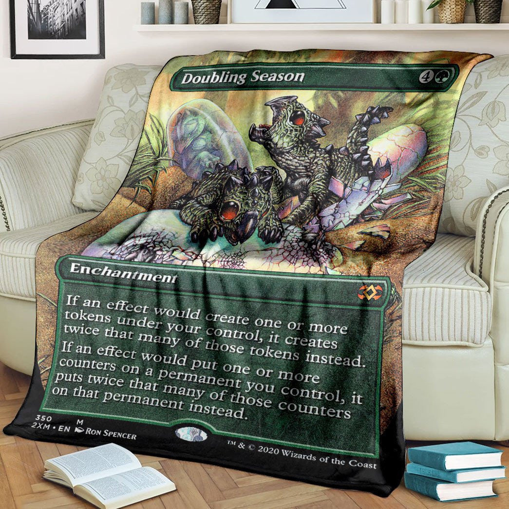 Game Mtg Doubling Season Custom Soft Blanket / S/(43X55)