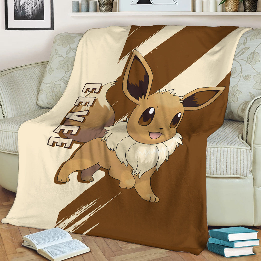 Anime Pkm Eevee Custom Soft Blanket / S/(43X55) XO10032231