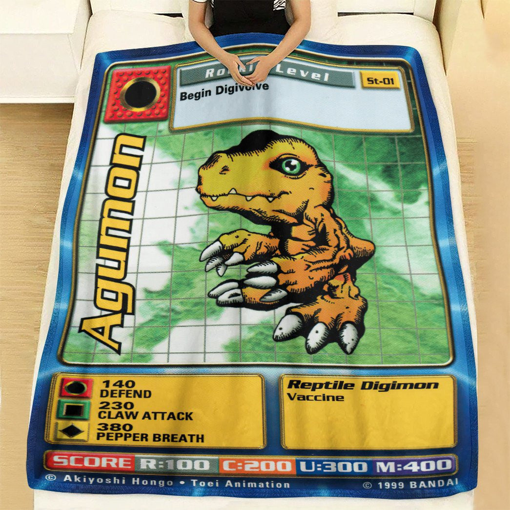 Agumon Custom Soft Blanket