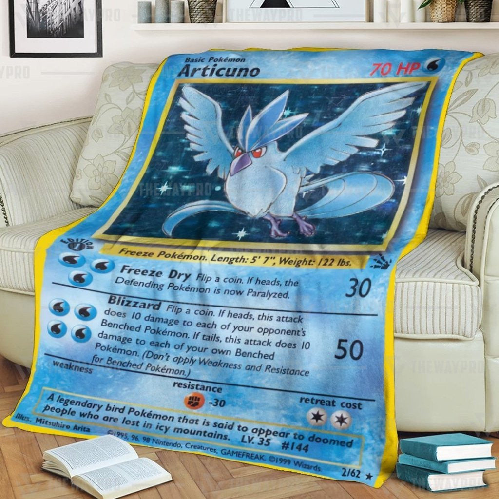 Anime Pkm Articuno Custom Soft Blanket / S/(43X55)