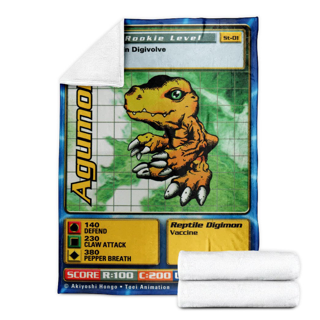 Agumon Custom Soft Blanket