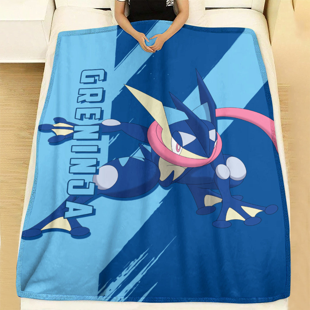 Anime Pkm Greninja Custom Soft Blanket XO10032213