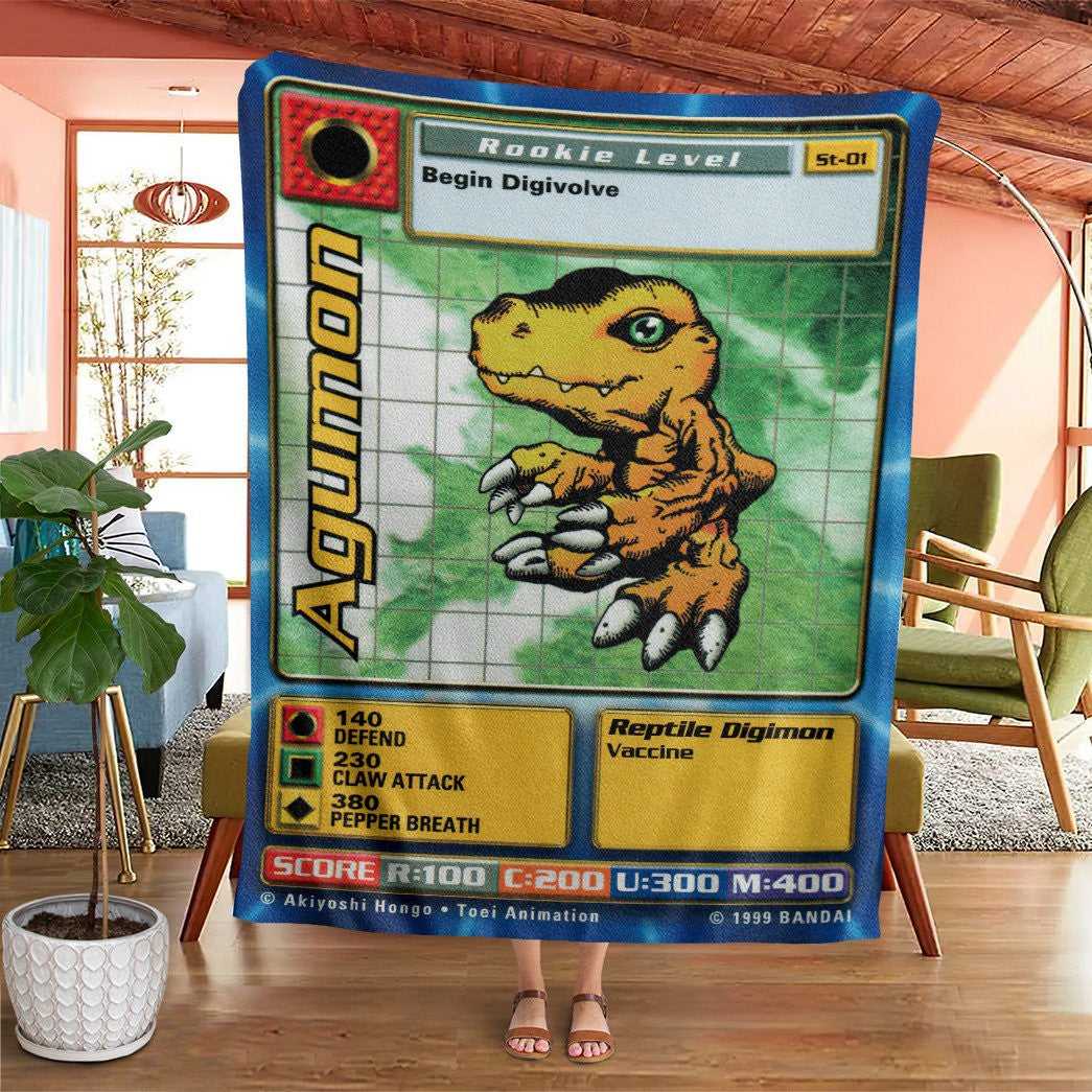 Agumon Custom Soft Blanket