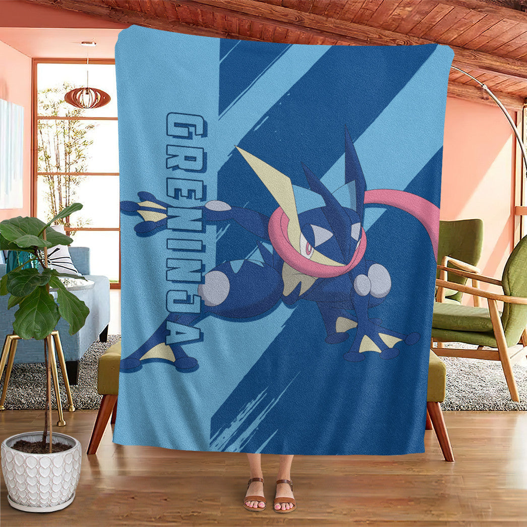 Anime Pkm Greninja Custom Soft Blanket XO10032213