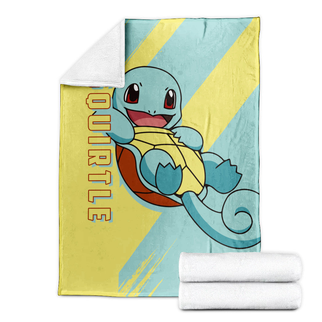 Anime Pkm Squirtle Custom Soft Blanket XO10032229