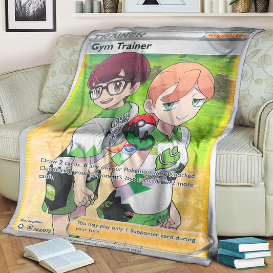 Anime Pkm Gym Trainer Custom Soft Blanket / S/(43X55)