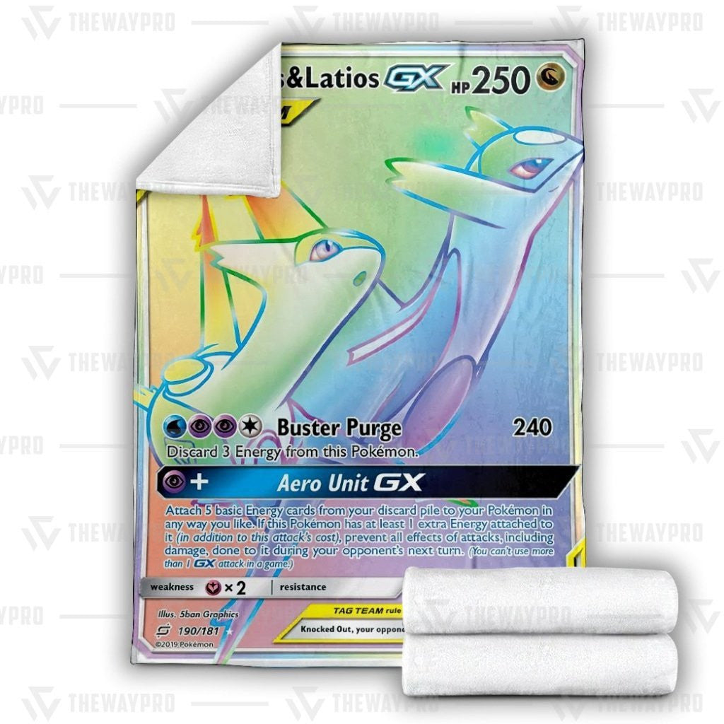 Anime Pkm Latias & Latios Custom Soft Blanket