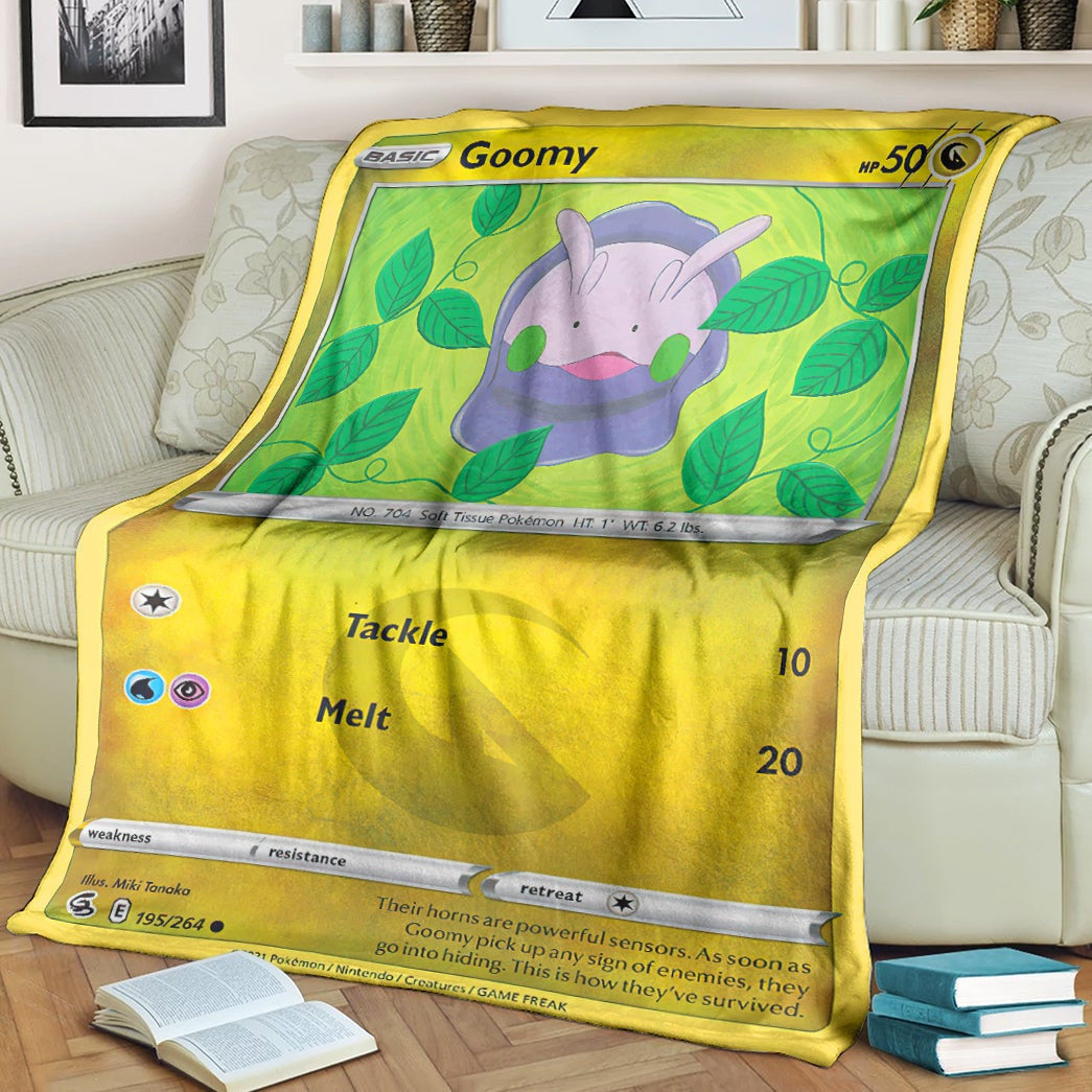 Anime Pkm Goomy Fusion Strike Custom Soft Blanket / S/(43X55)