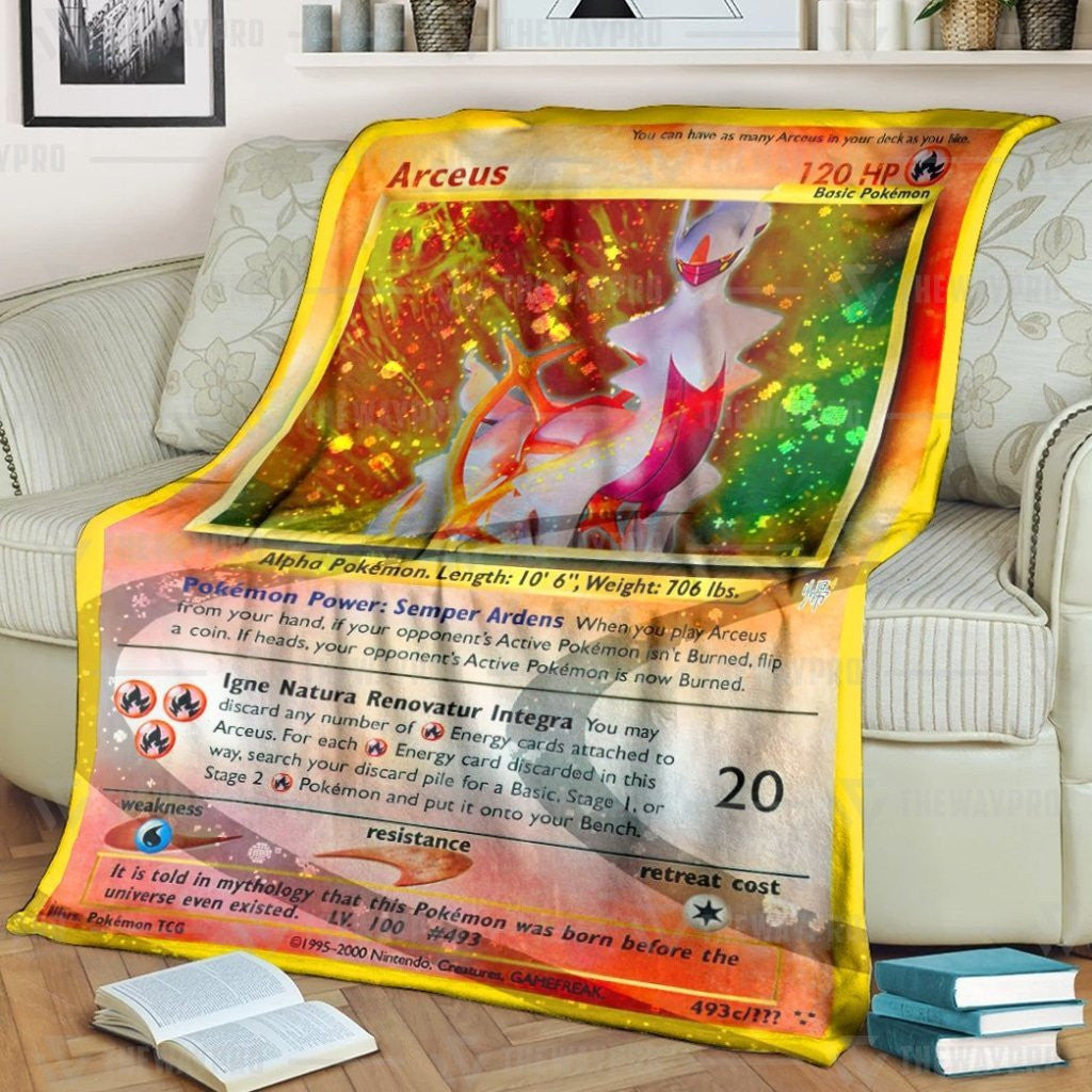 Anime Pkm Arceus Custom Soft Blanket / S/(43X55)