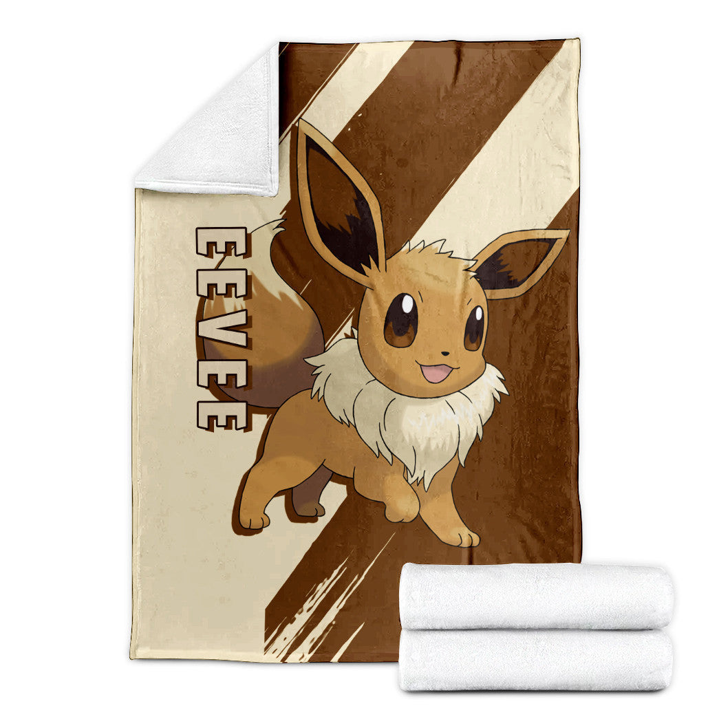 Anime Pkm Eevee Custom Soft Blanket XO10032231