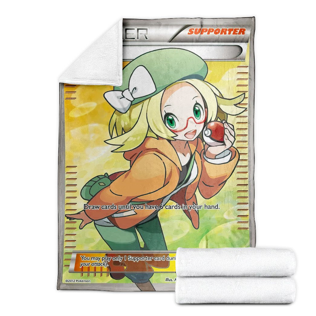 Anime Pkm Bianca Trainer Custom Soft Blanket