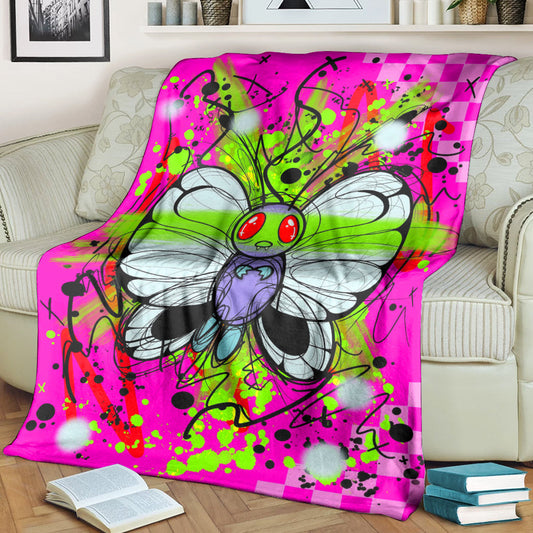 Anime Butterfree Art Custom Soft Blanket