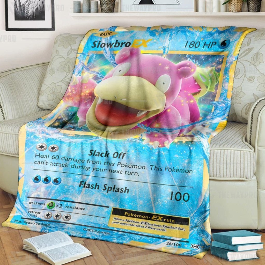 Anime Pkm Slowbroex Custom Soft Blanket / S/(43X55)