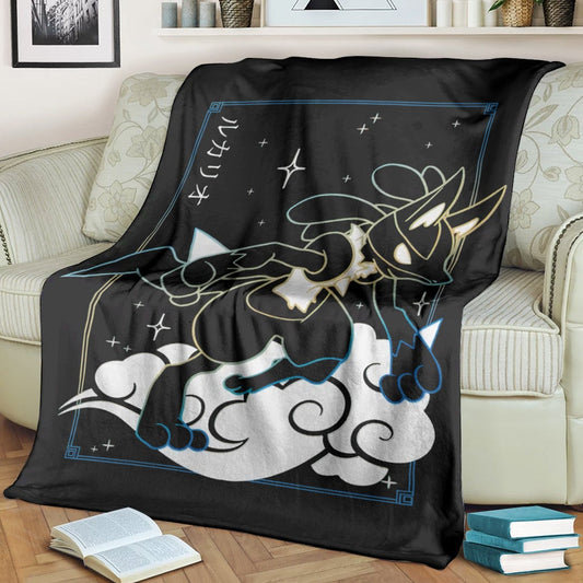 Anime Pkm Lucario Soft Blanket / S/(43X55)