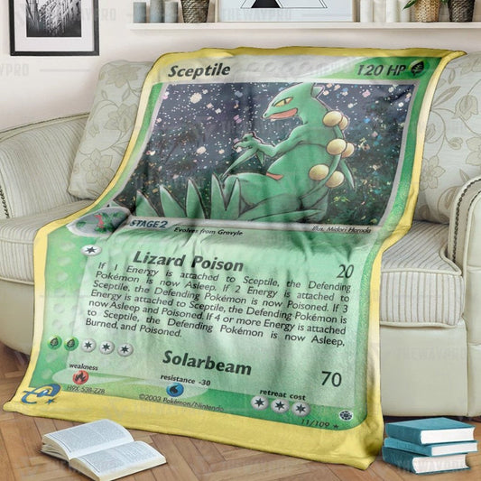 Anime Pkm Sceptile Ruby & Sapphire Custom Soft Blanket / S/(43X55)