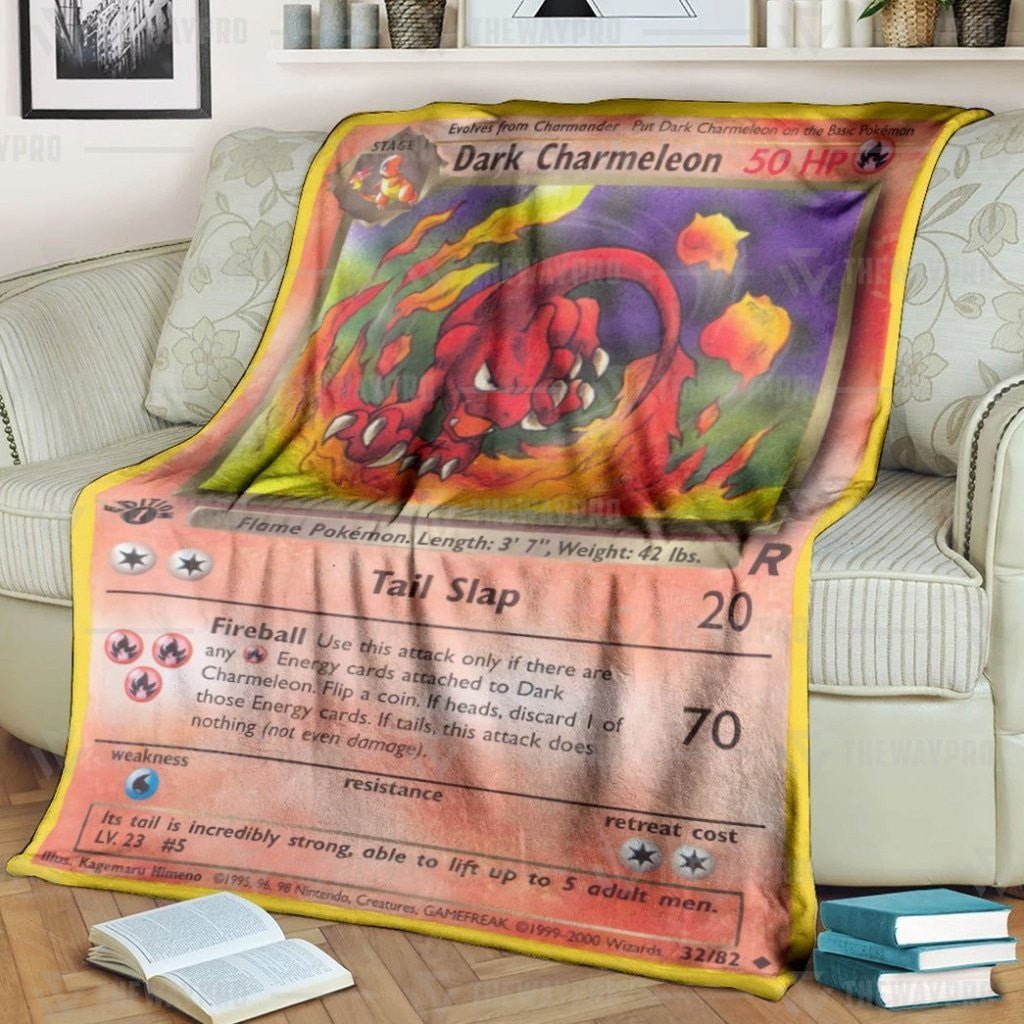 Anime Pkm Dark Charmeleon Custom Soft Blanket / S/(43X55)