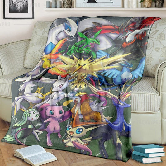 Anime Pkm Legendary Custom Soft Blanket / S/(43X55)