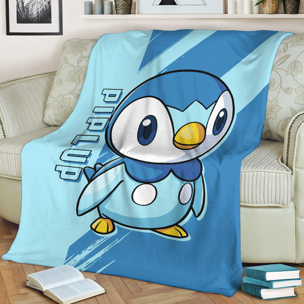 Anime Pkm Piplup Custom Soft Blanket / S/(43X55) XO10032223