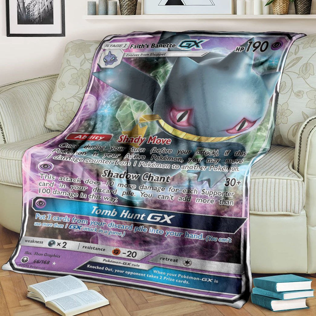 Anime Pkm Faiths Banette Custom Soft Blanket / S/(43X55)