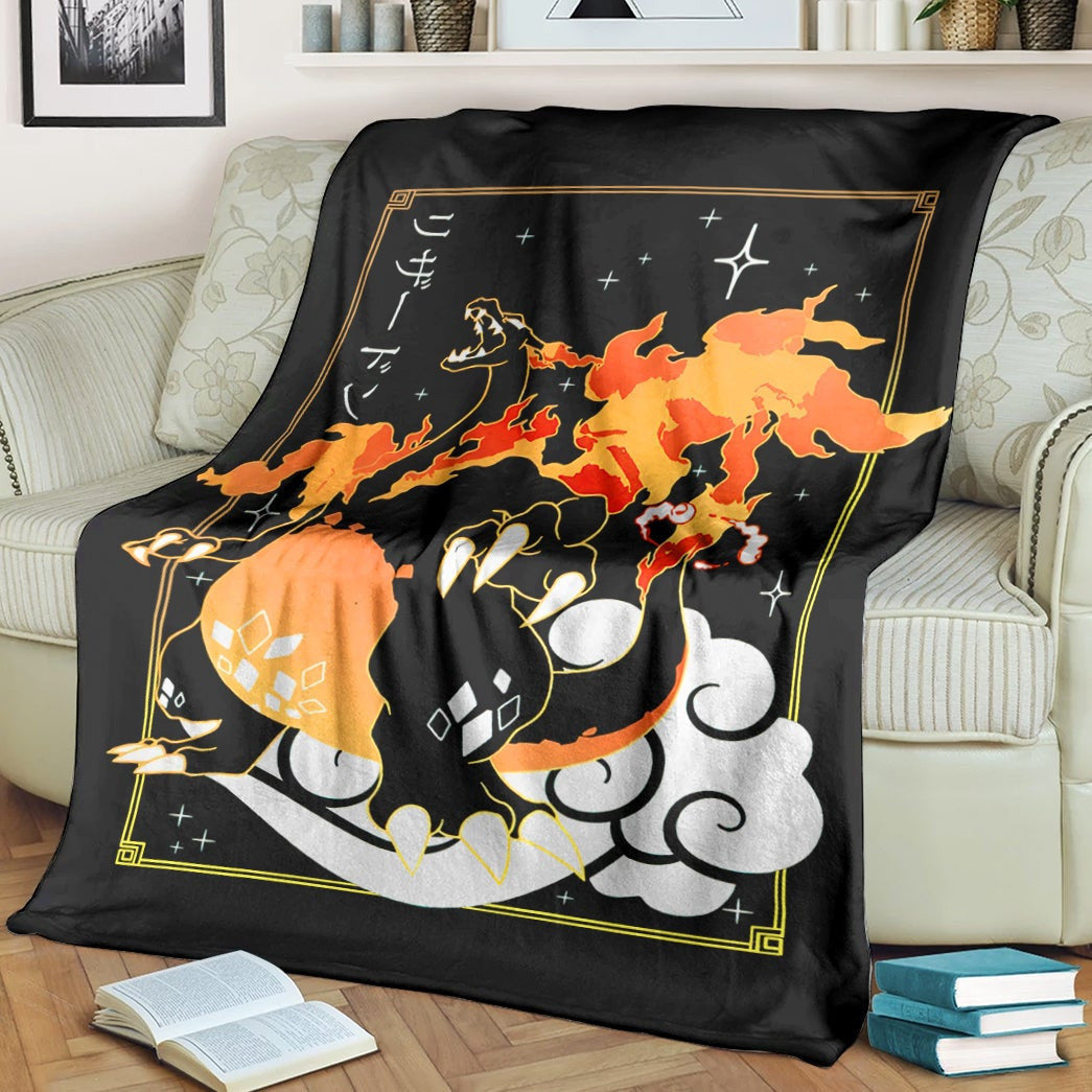 Anime Pkm Charizard Vmax Soft Blanket / S/(43X55)