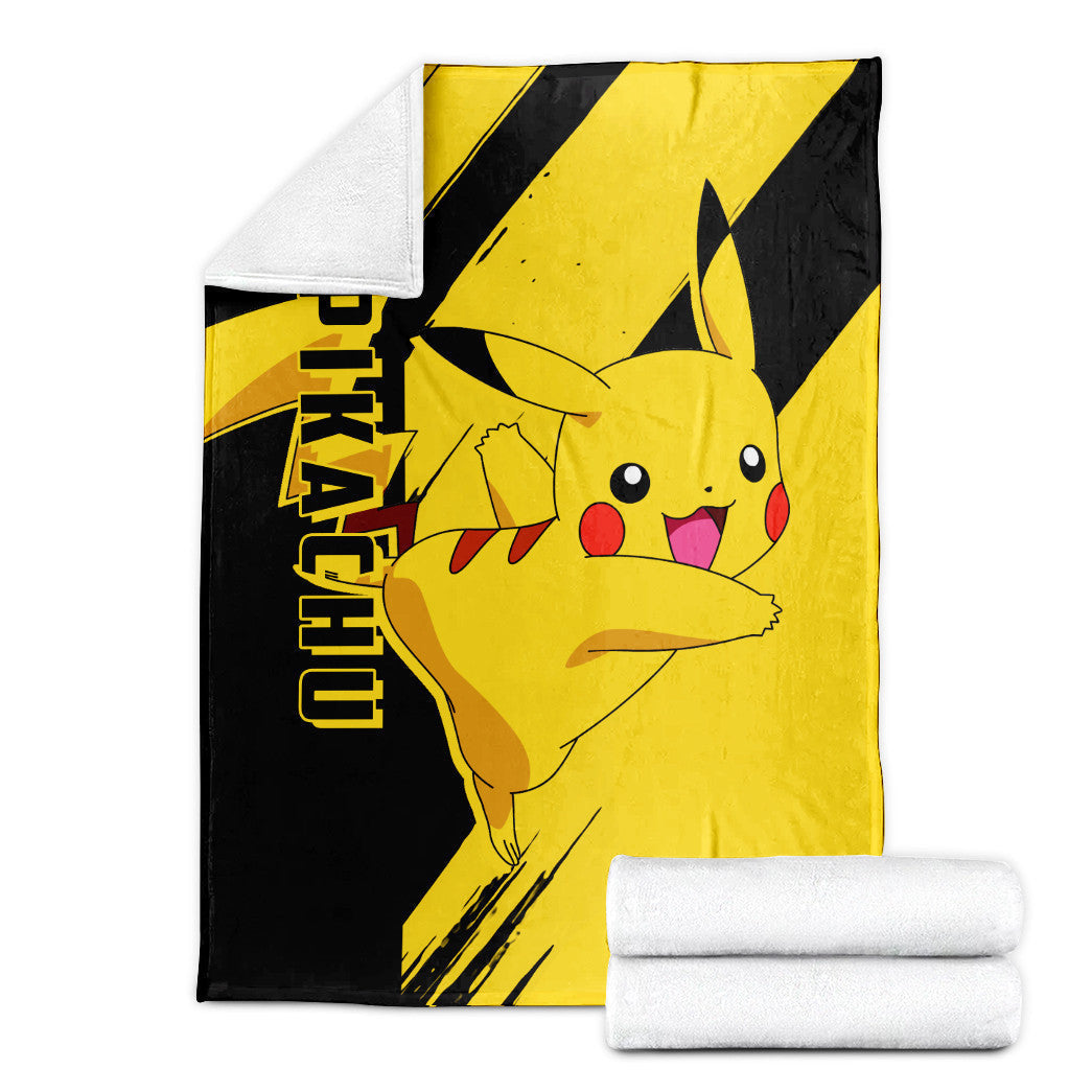 Anime Pkm Pikachu Custom Soft Blanket XO10032221