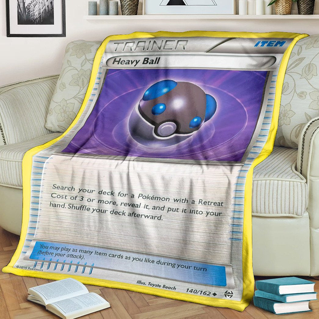 Anime Pkm Heavy Ball Trainer Custom Soft Blanket / S/(43X55)