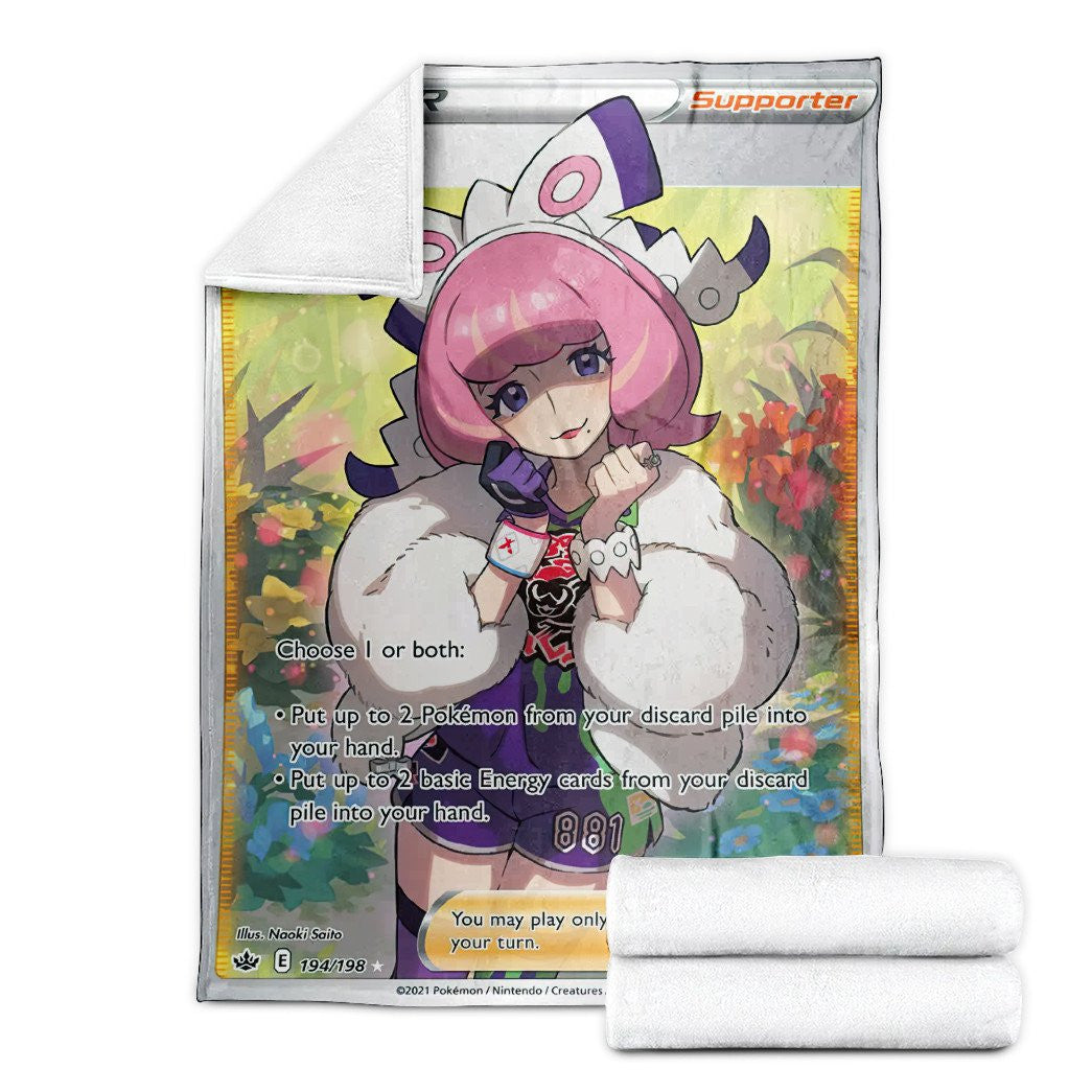 Anime Pkm Shauna Trainer Custom Soft Blanket