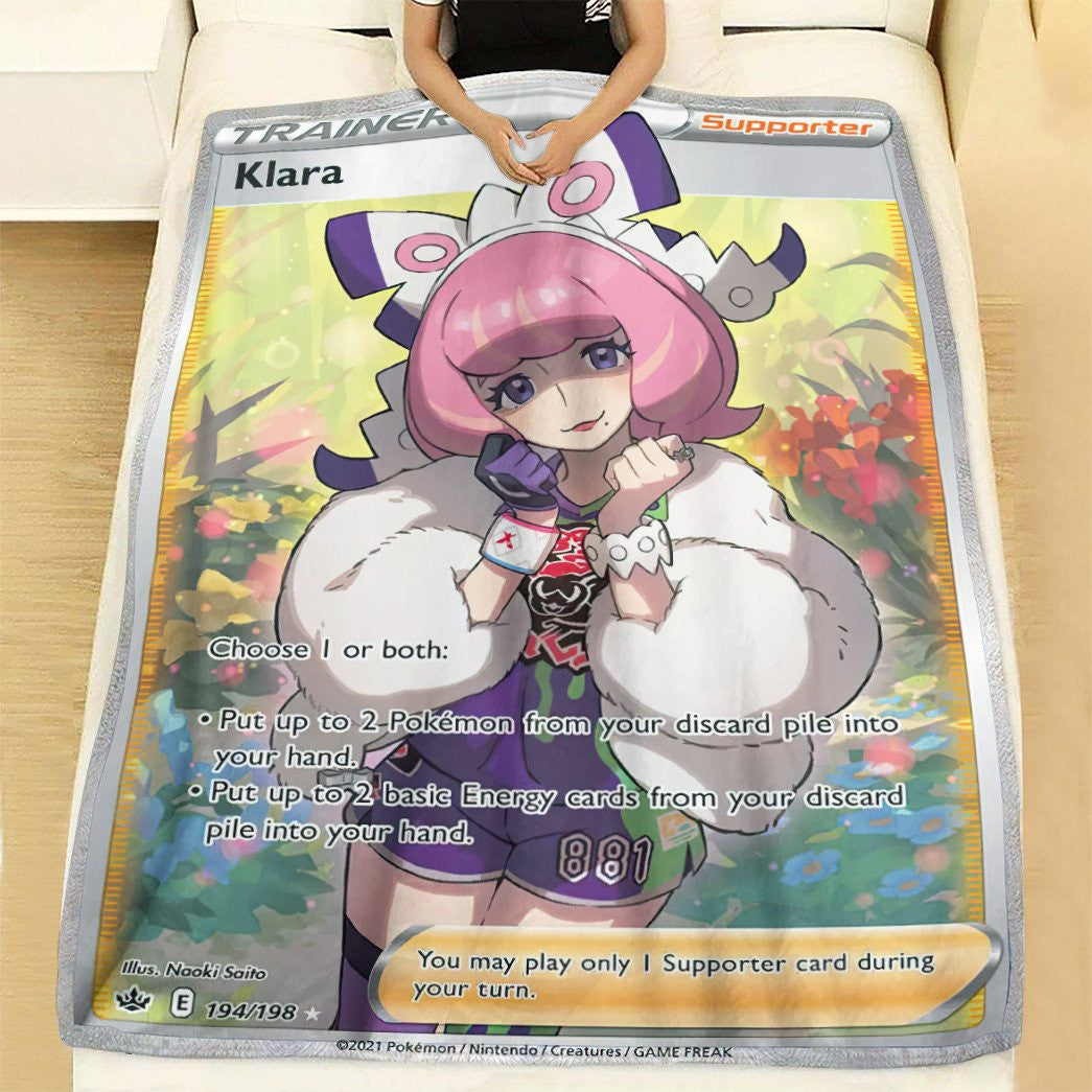 Anime Pkm Shauna Trainer Custom Soft Blanket