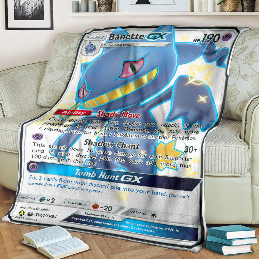 Anime Pkm Banette-Gx Celestial Storm Custom Soft Blanket / S/(43X55)