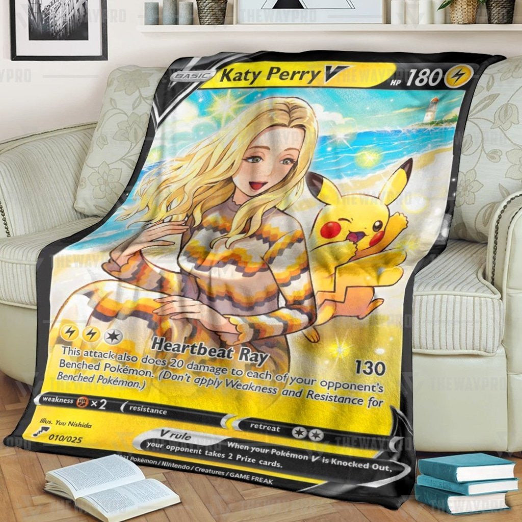 Anime Pkm Kt Pikachu Custom Soft Blanket / S/(43X55)