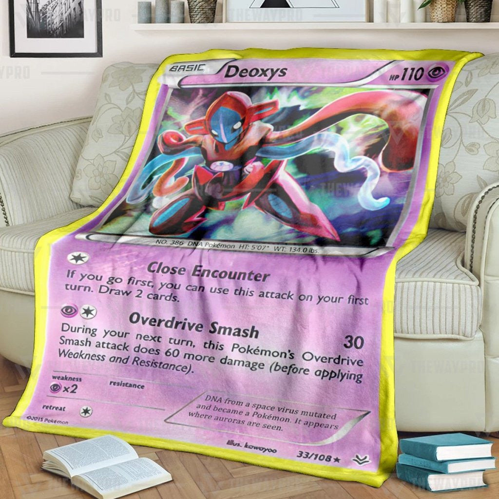 Pkm Deoxys Cosplay Custom Soft Blanket / S/(43X55)