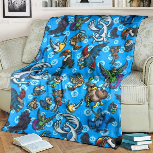 Anime Pkm Flying Custim Soft Blanket / S/(43X55)