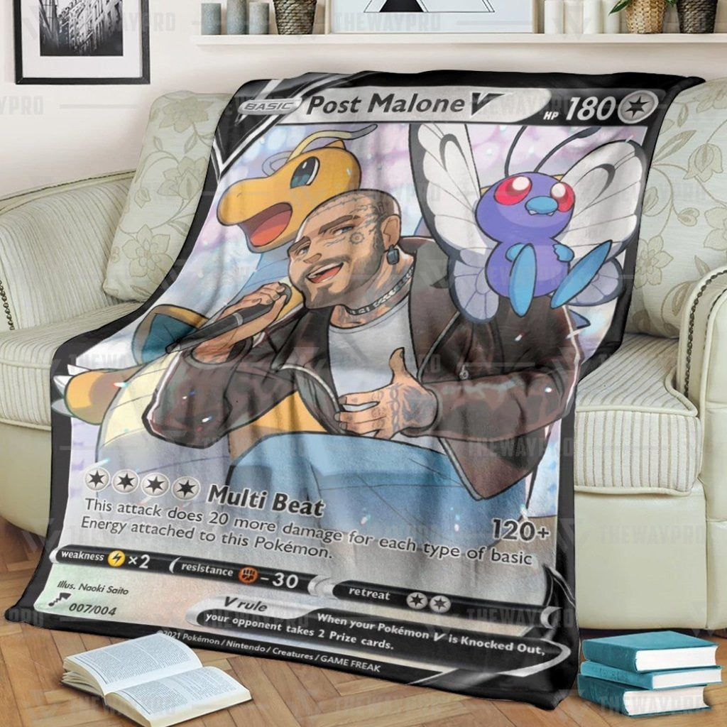 Anime Pkm Pm Custom Soft Blanket / S/(43X55)