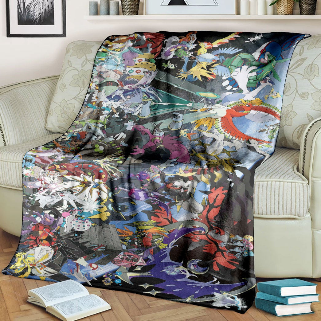 Anime Pkm Legendary Custom Soft Blanket / S/(43X55)