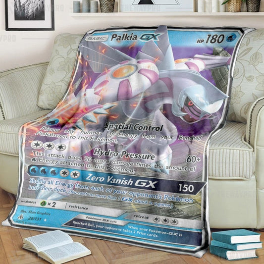 Anime Pkm Palkia Gx Forbidden Light Custom Soft Blanket / S/(43X55)