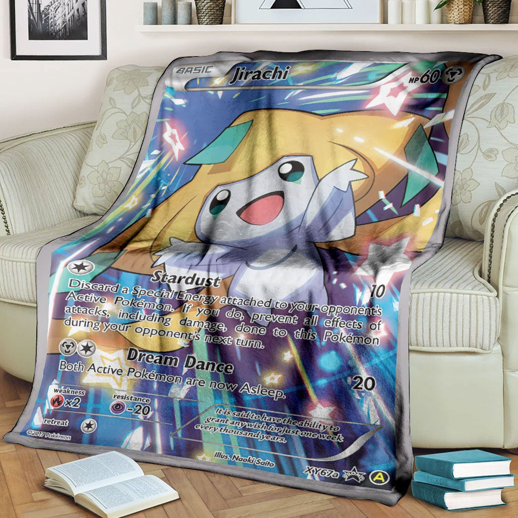 Anime Pkm Jirachi Xy Promos Custom Soft Blanket / S/(43X55)