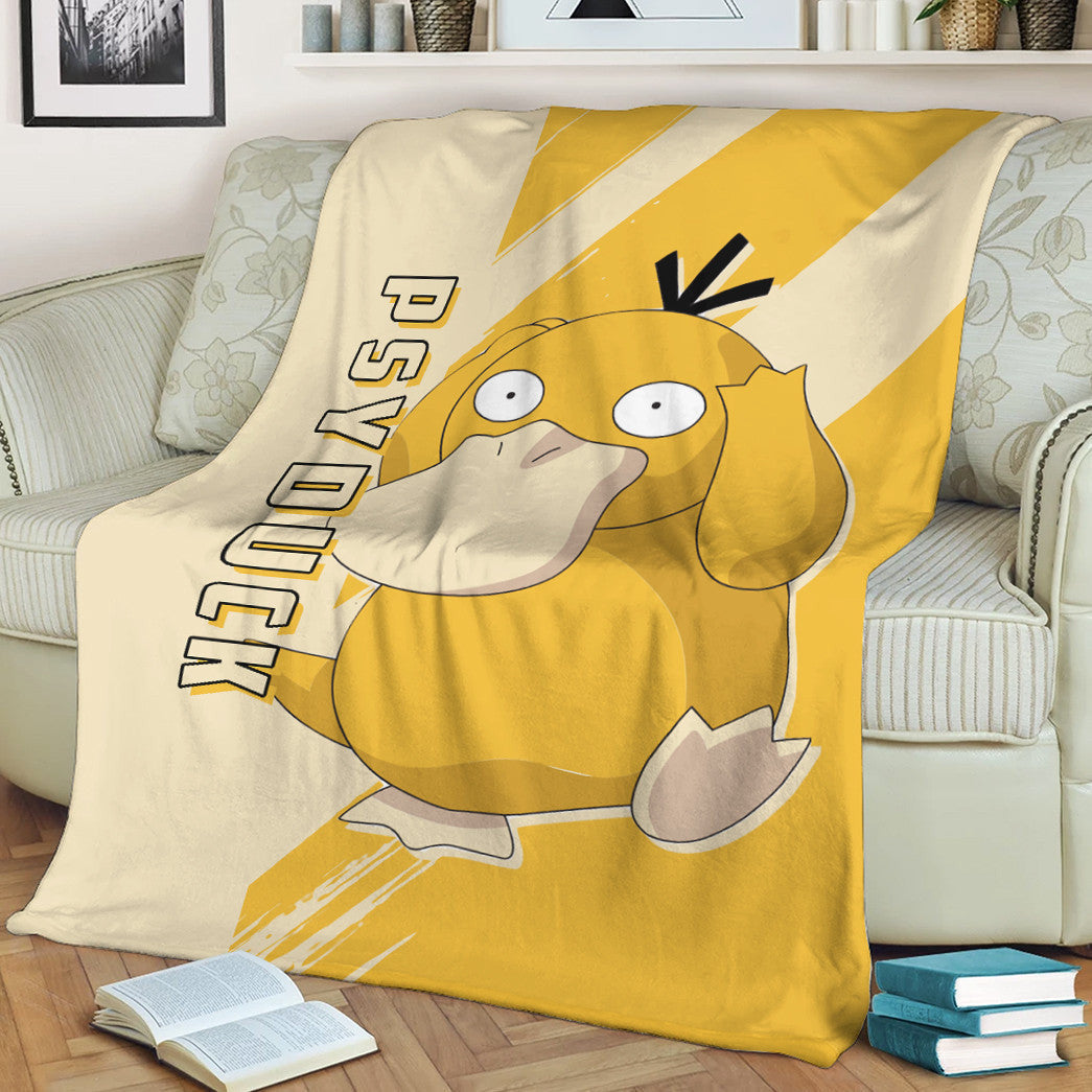 Anime Pkm Psyduck Custom Soft Blanket / S/(43X55) XO10032215