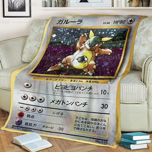 Anime Pkm Kangaskhan Parent And Child Custom Soft Blanket / S/(43X55)